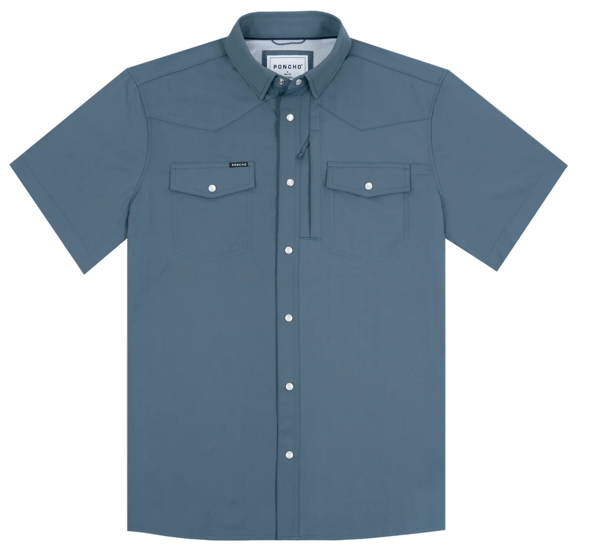 Poncho Western Pearl Snap Shirt