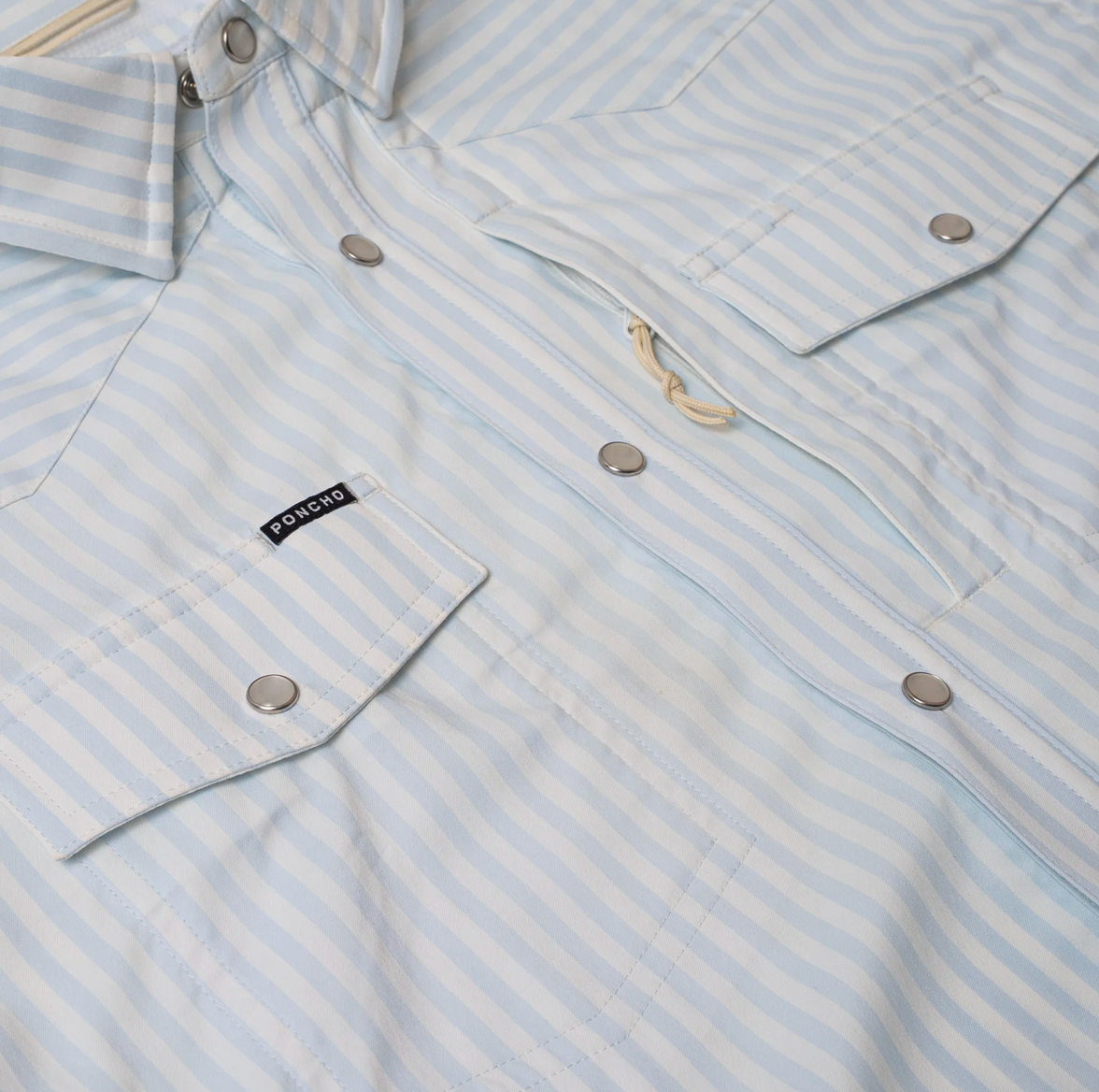 Poncho Western Pearl Snap Shirt