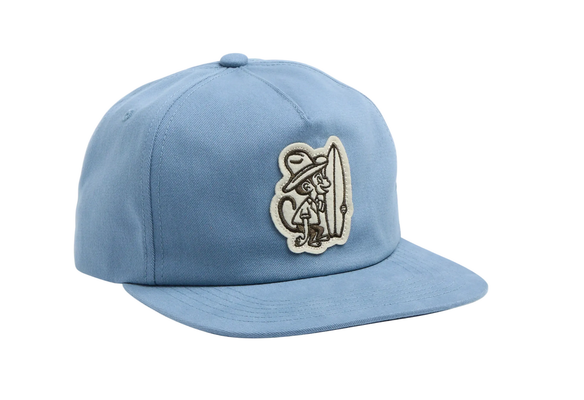 Unstructured Snapback Hats El Monito Surfs - Blue