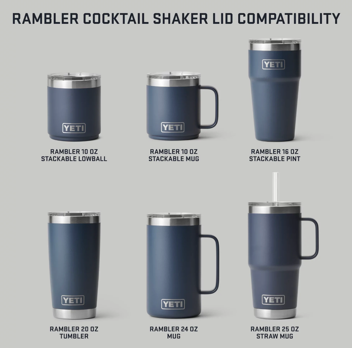 Rambler Cocktail Shaker Lid