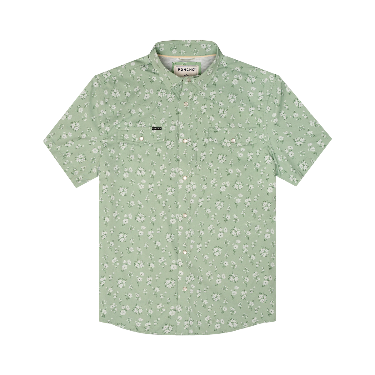 Poncho Western Pearl Snap Shirt