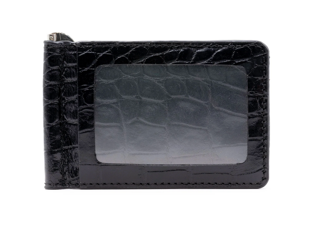 Anthony Alligator Grain Moneyclip 86215 Black