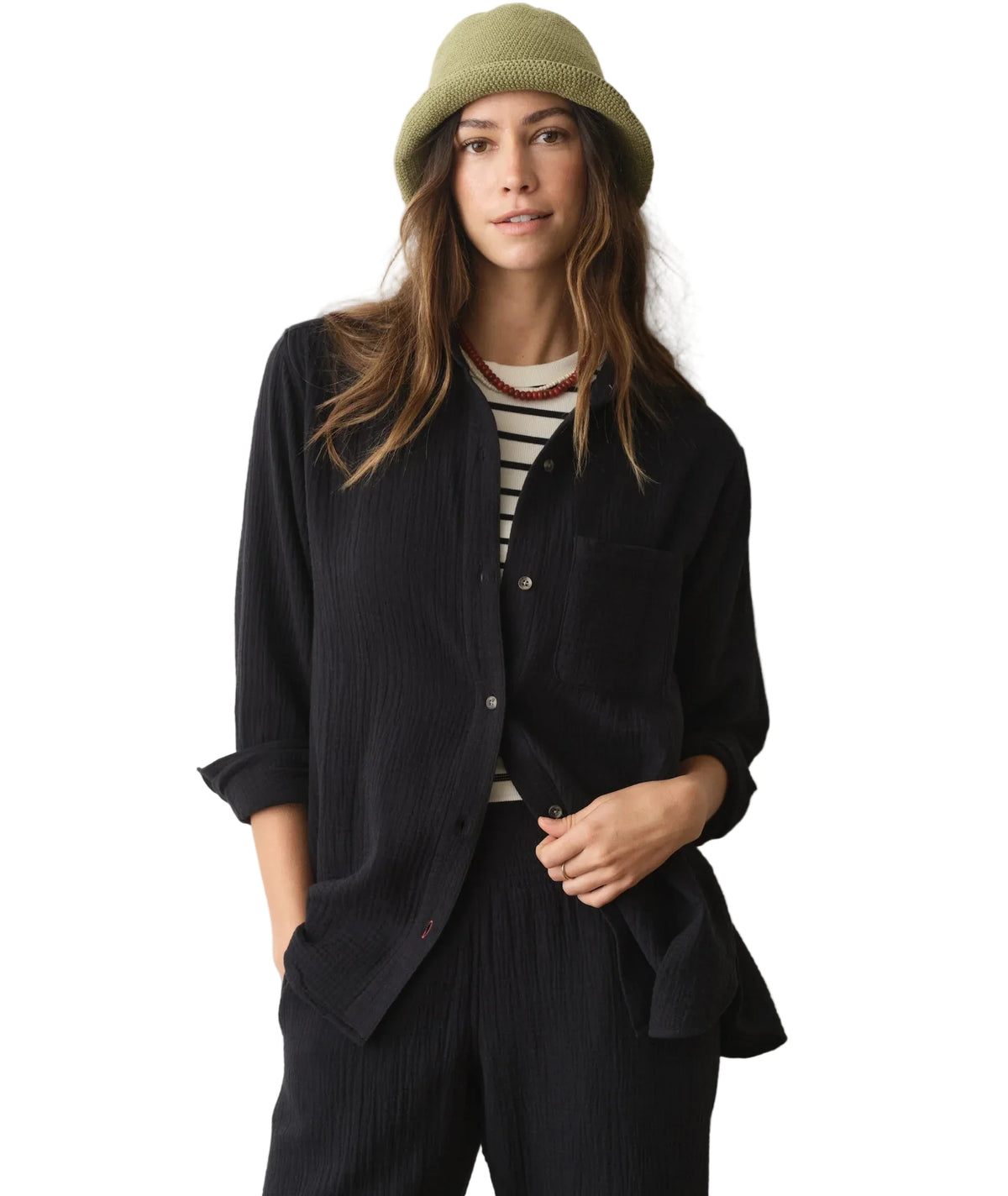Jane Relaxed Double Cloth Shirt