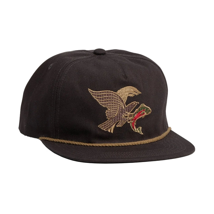 Unstructured Snapback Hats - Osprey Prey : Black Twill
