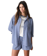Gracey Overside Seersucker Short