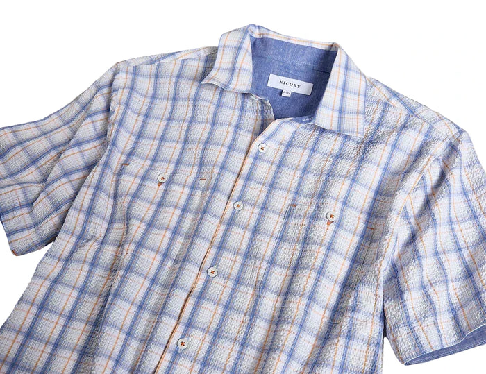 Plaid Seersucker Shirt