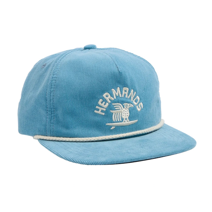 Unstructured Snapback Hats - Surfbird : Blue Corduroy