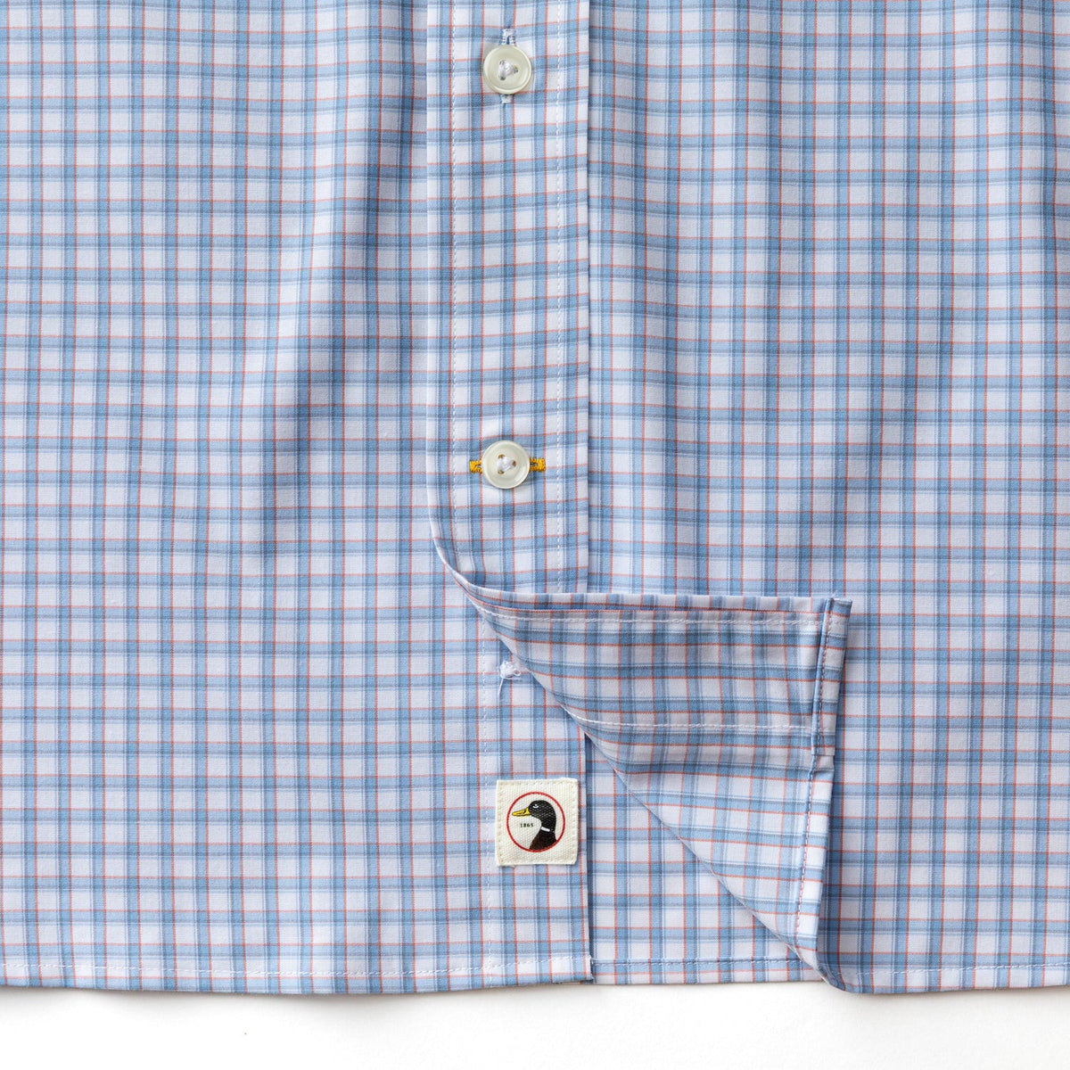 Quinn Plaid Poplin Performance Sport Shirt