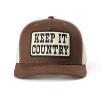 Keep It Country Mesh Trucker Brown/Cream