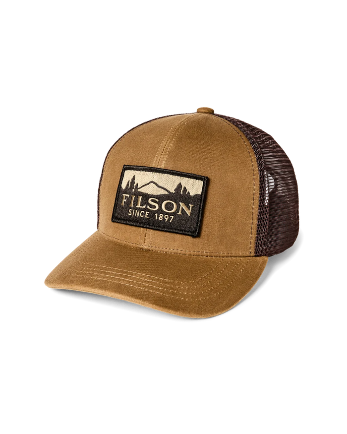Scenic Waxed Logger Mesh Cap Dark Khaki