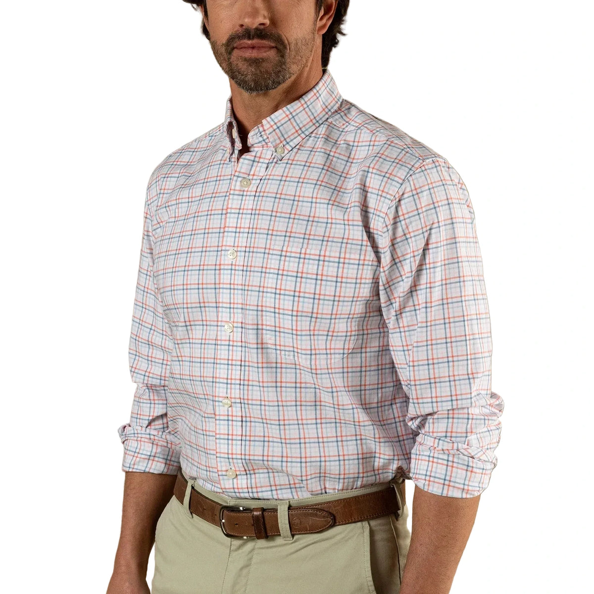 Cooke Plaid Cotton Oxford Sport Shirt
