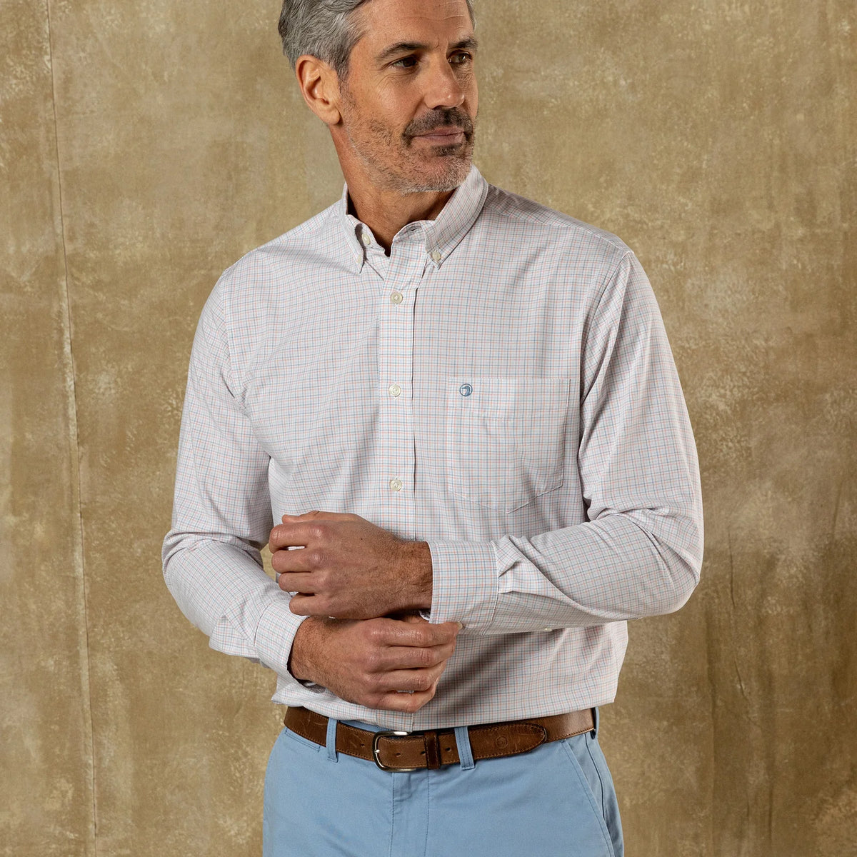 Joiner Plaid Poplin Sport Shirt