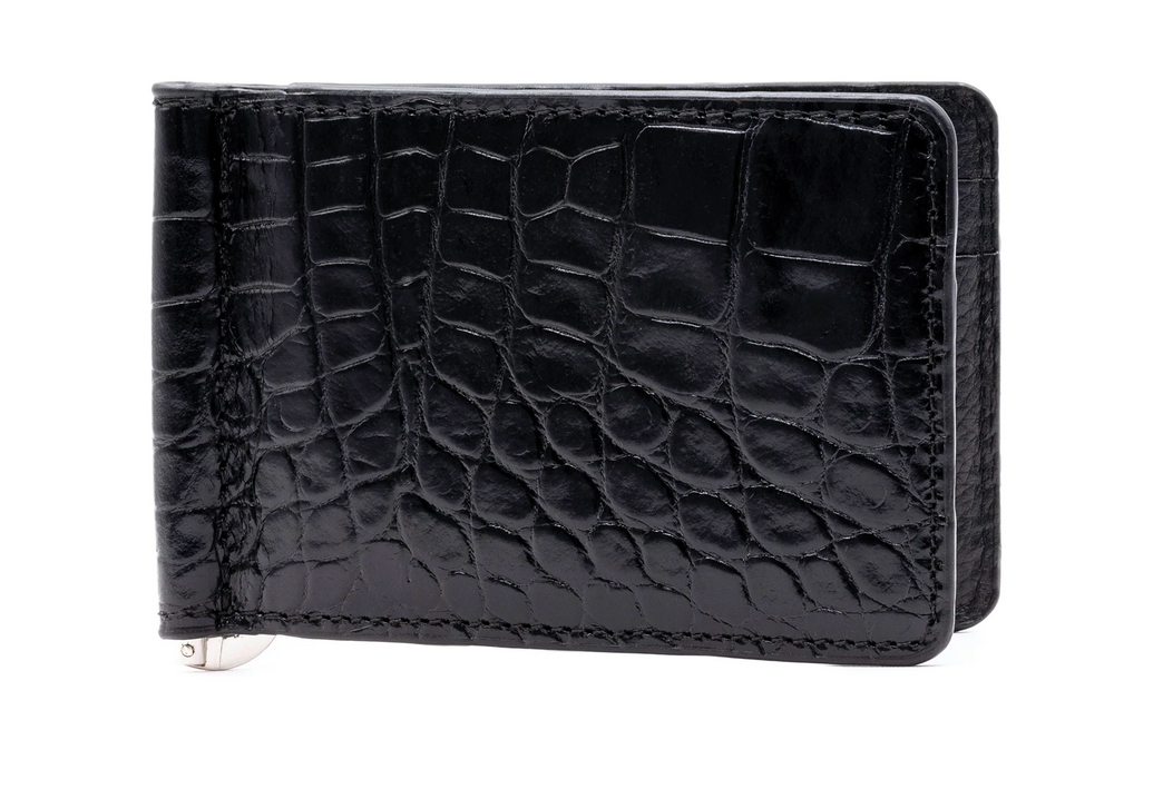 Anthony Alligator Grain Moneyclip 86215 Black