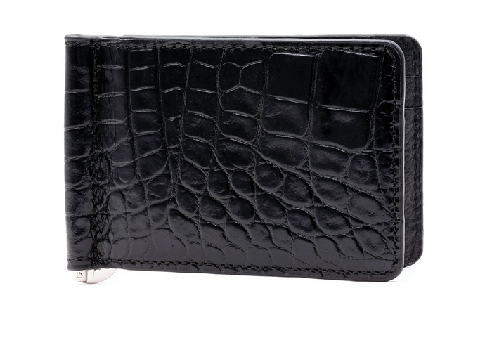 Anthony Alligator Grain Moneyclip 86215 Black