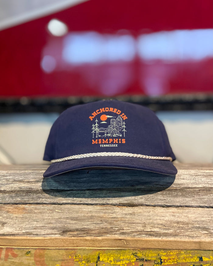 Anchored In Memphis Canvas Cappy