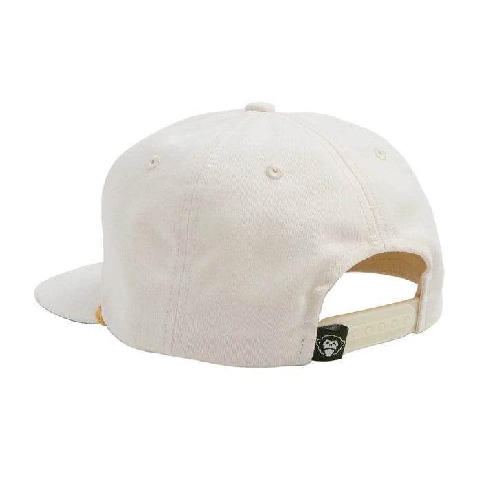 Unstructured Snapback Hats - El Sol : White