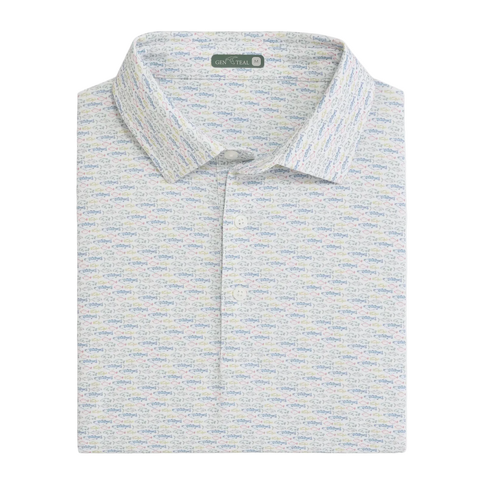 Shoreline Catch Printed Performance Polo