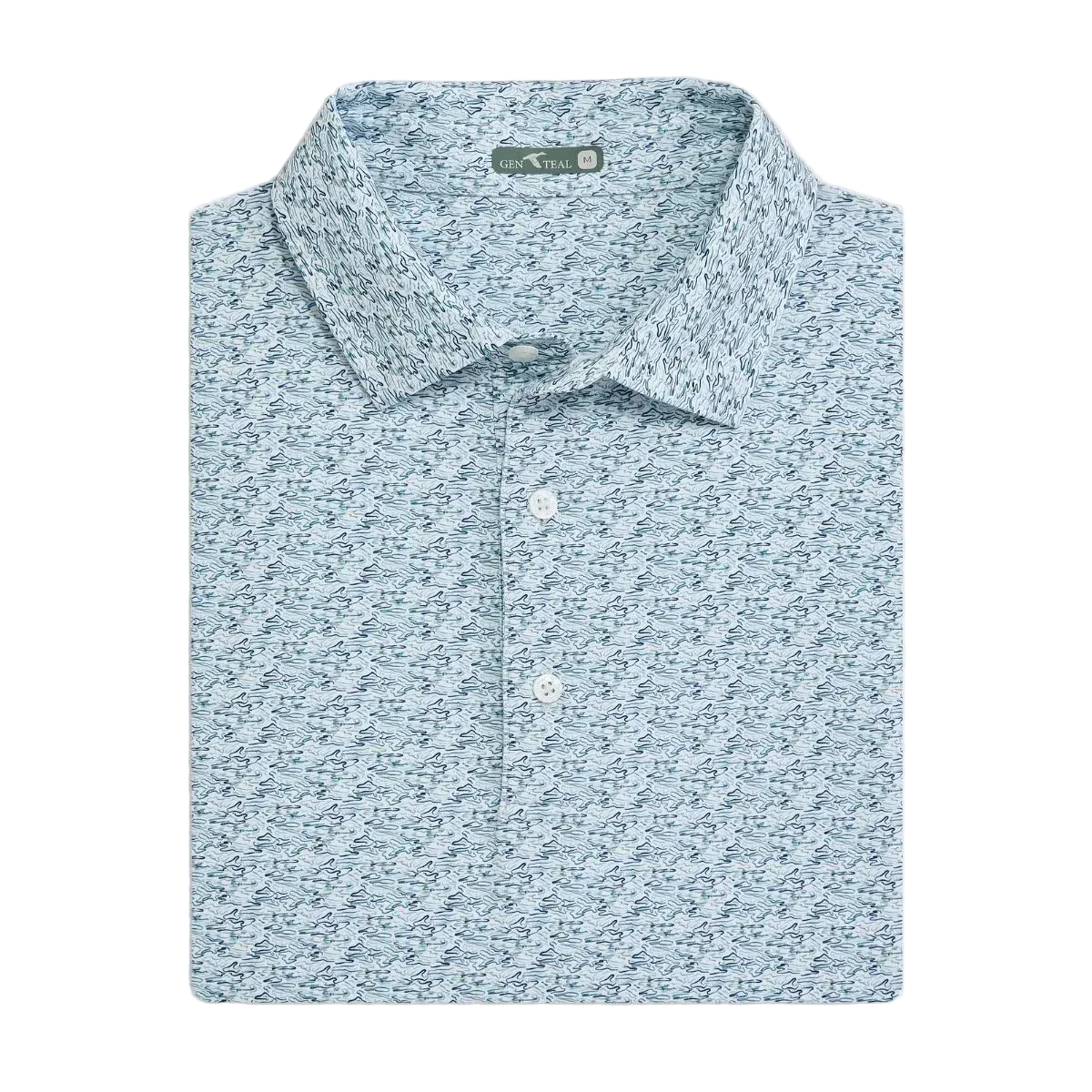 Ripple Effect Printed Polo