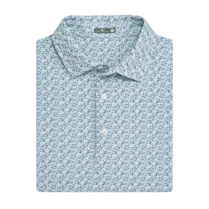 Ripple Effect Printed Polo