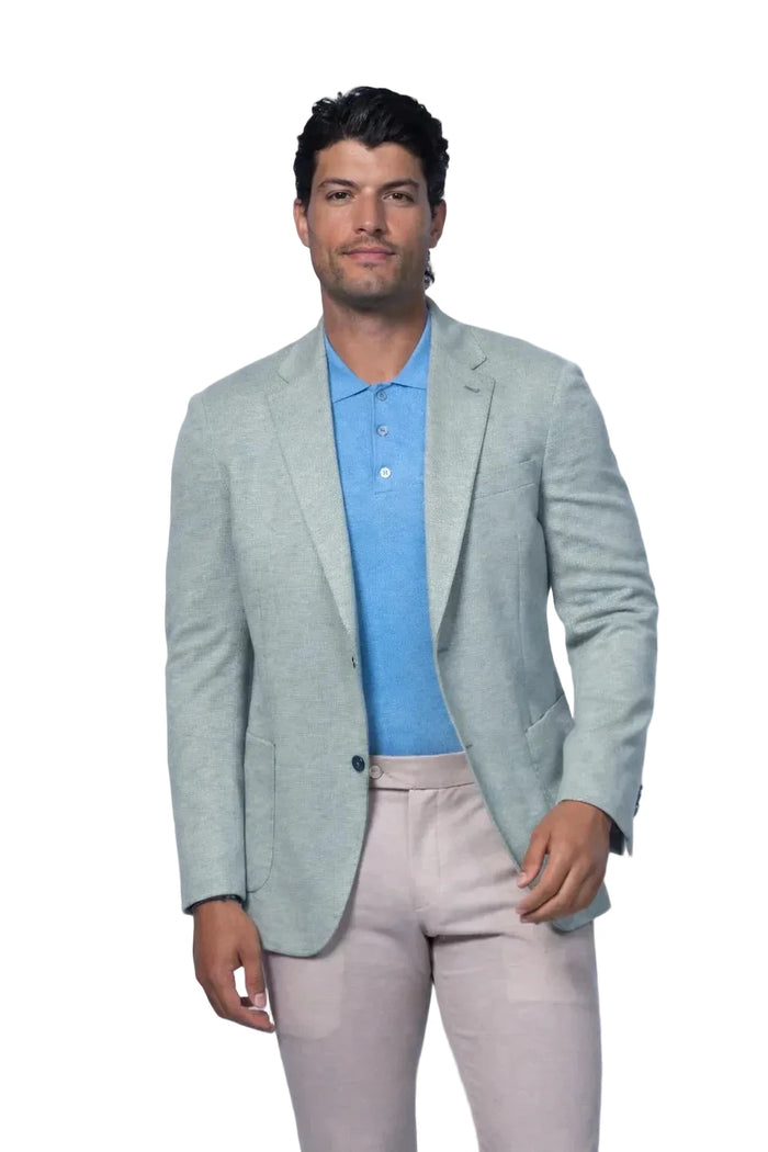 Brighton Green Jersey Stretch Knit Sport Jacket