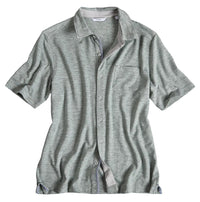 Honeycomb Knit Button Down Shirt