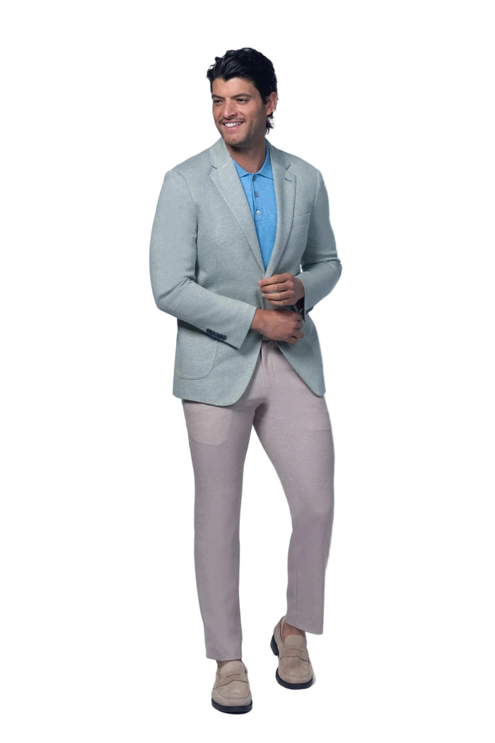 Brighton Green Jersey Stretch Knit Sport Jacket