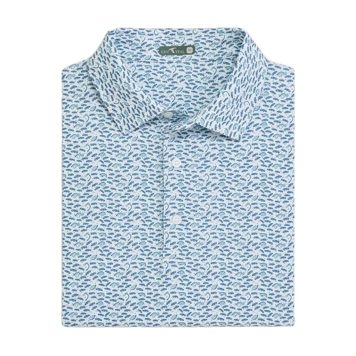 Catch and Release Printed Polo