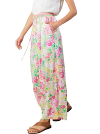 Floral Printed Long Wide Pants