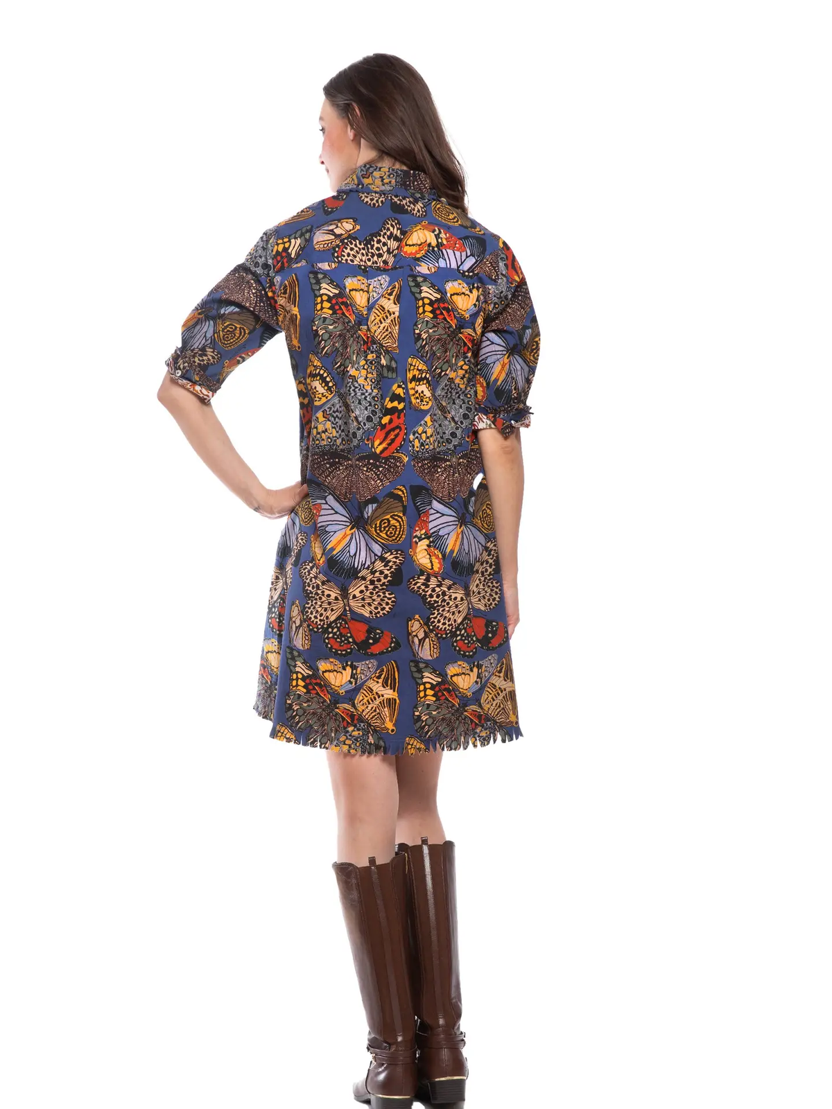 Chatham Blue Butterfly Dress