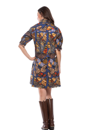 Chatham Blue Butterfly Dress