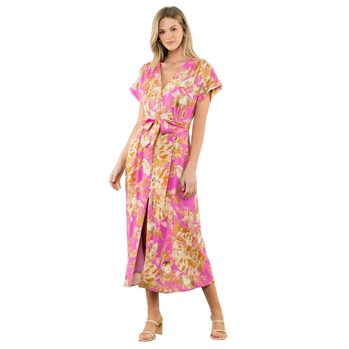 Floral Button Dress