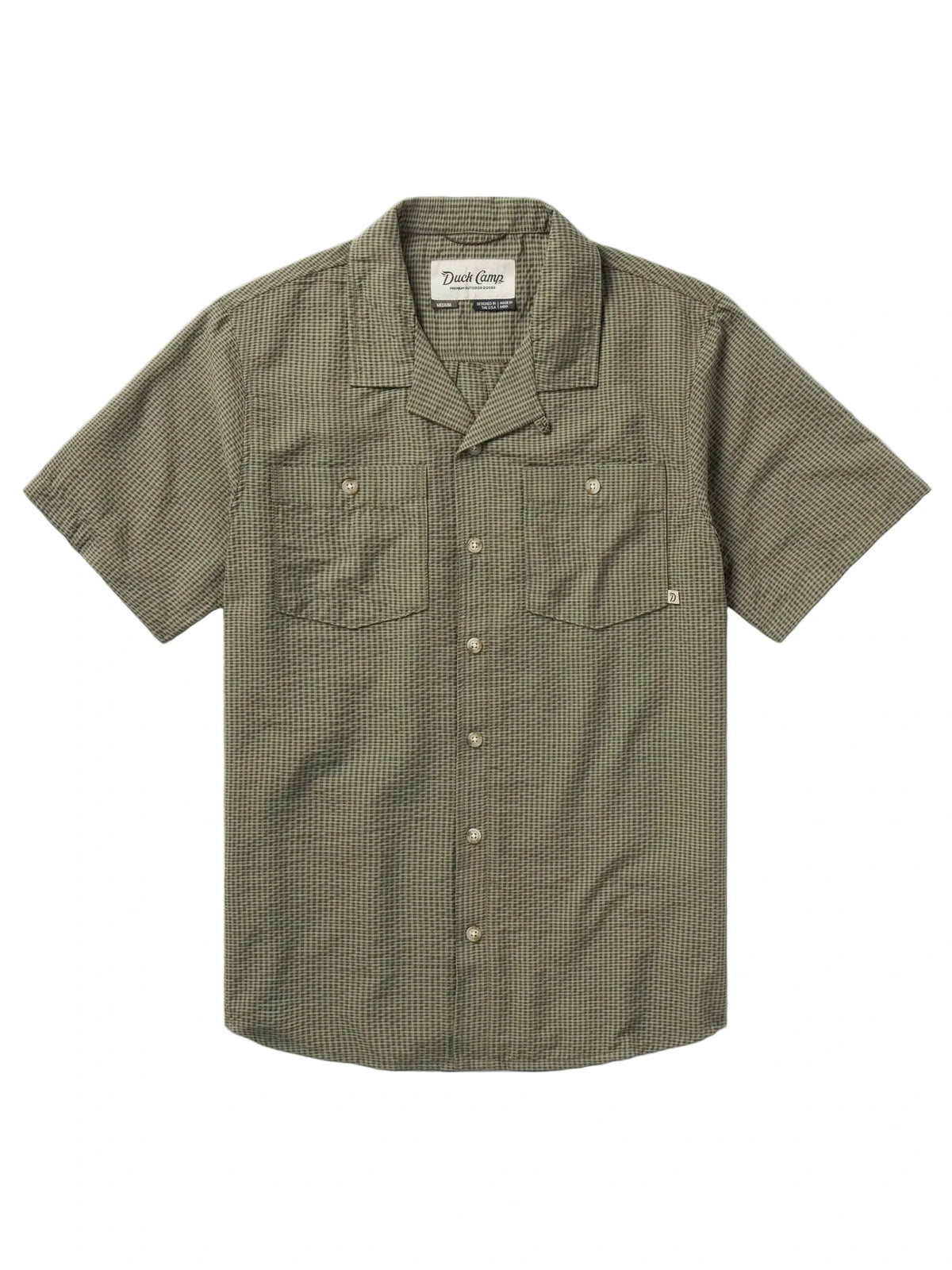 Men's Coastal Seersucker Shirt Short Sleeve