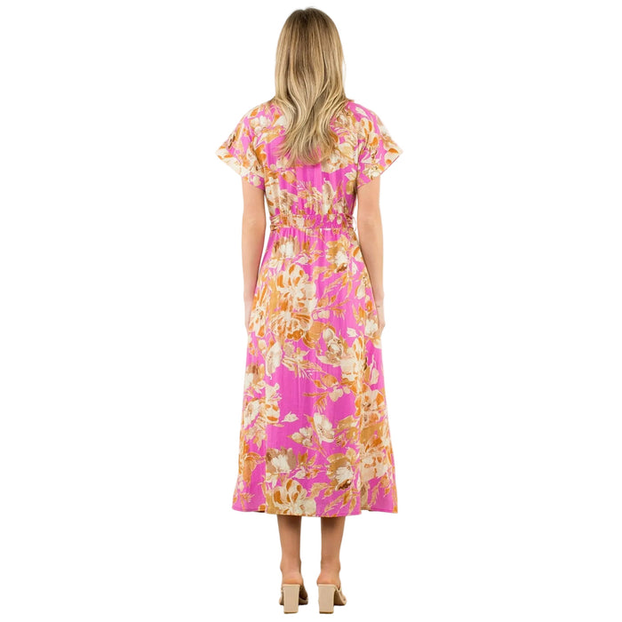 Floral Button Dress