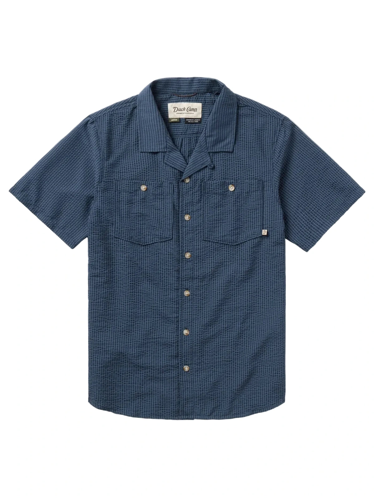 Men's Coastal Seersucker Shirt Short Sleeve