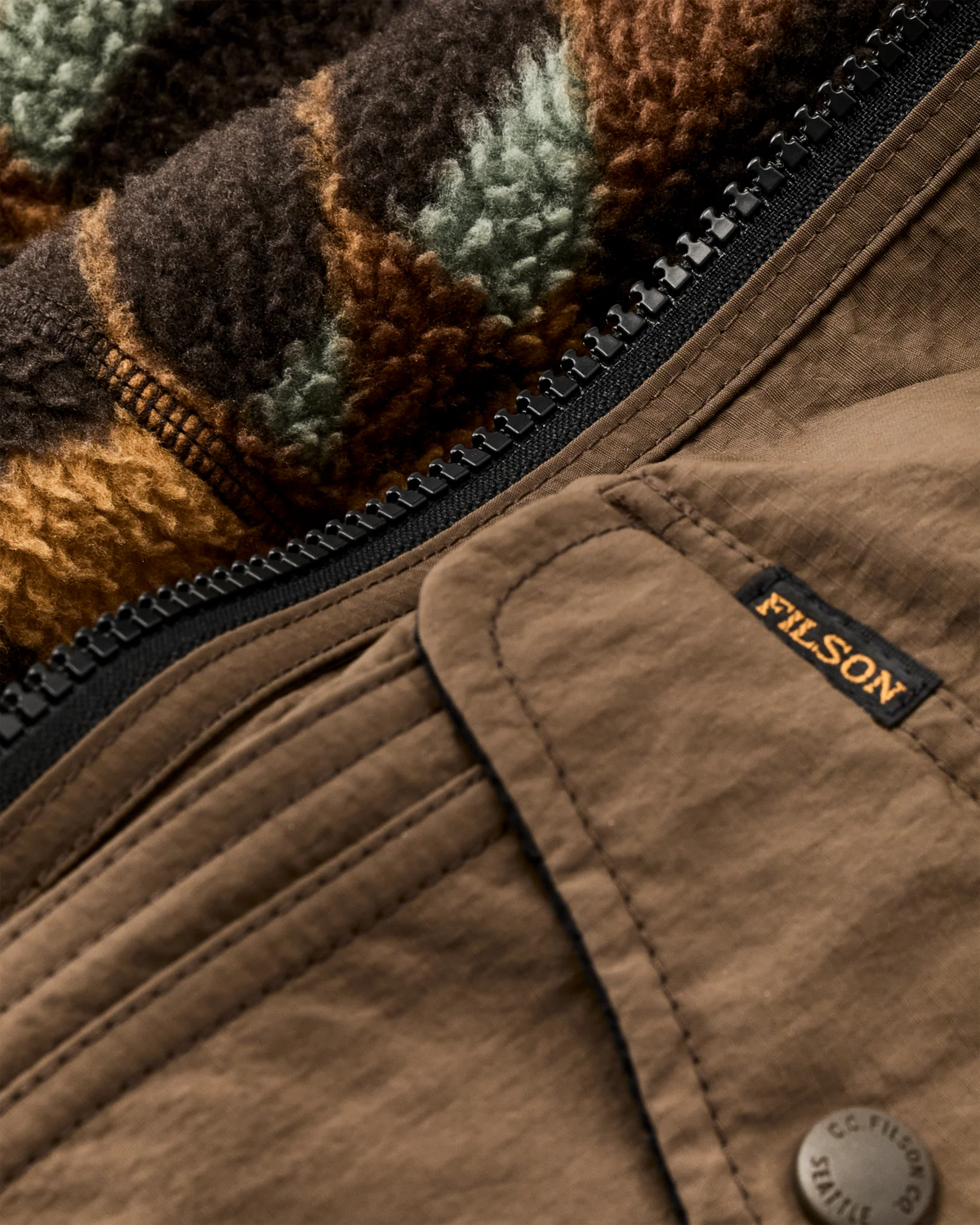 Reversible Pile Fleece Jacket