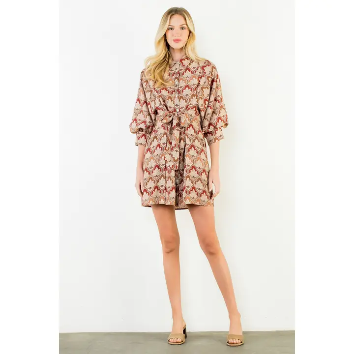 Fall Floral Dress