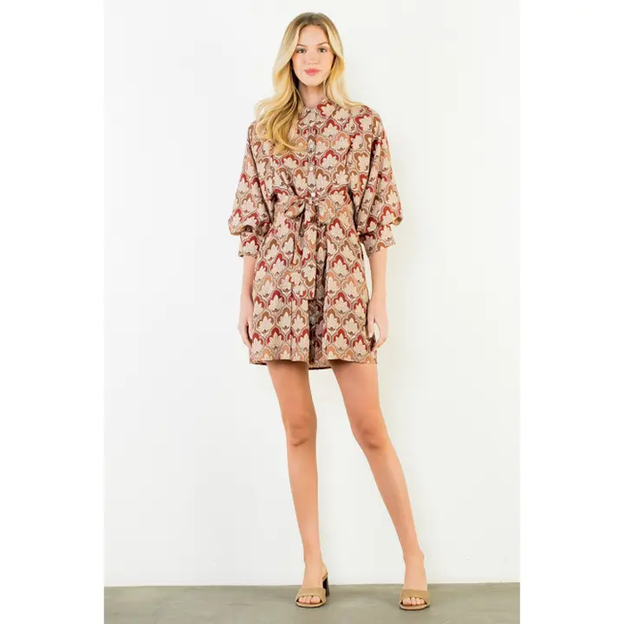 Fall Floral Dress