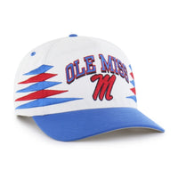 Ole Miss Rebels White Diamond Cut 47 Hitch