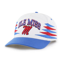 Ole Miss Rebels White Diamond Cut 47 Hitch