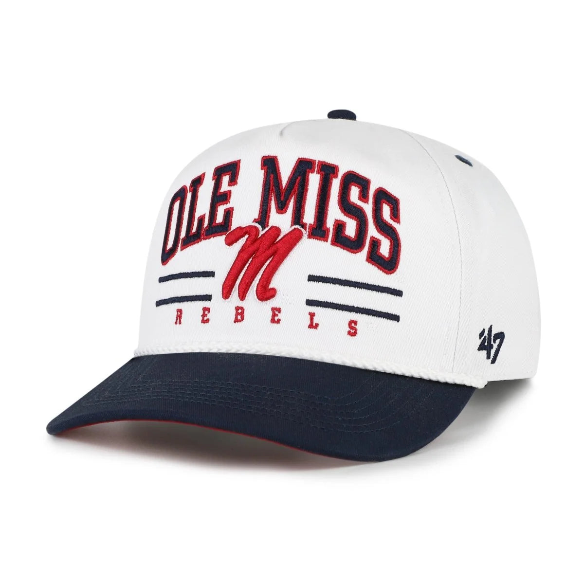 Ole Miss Rebels White Roscoe Rope