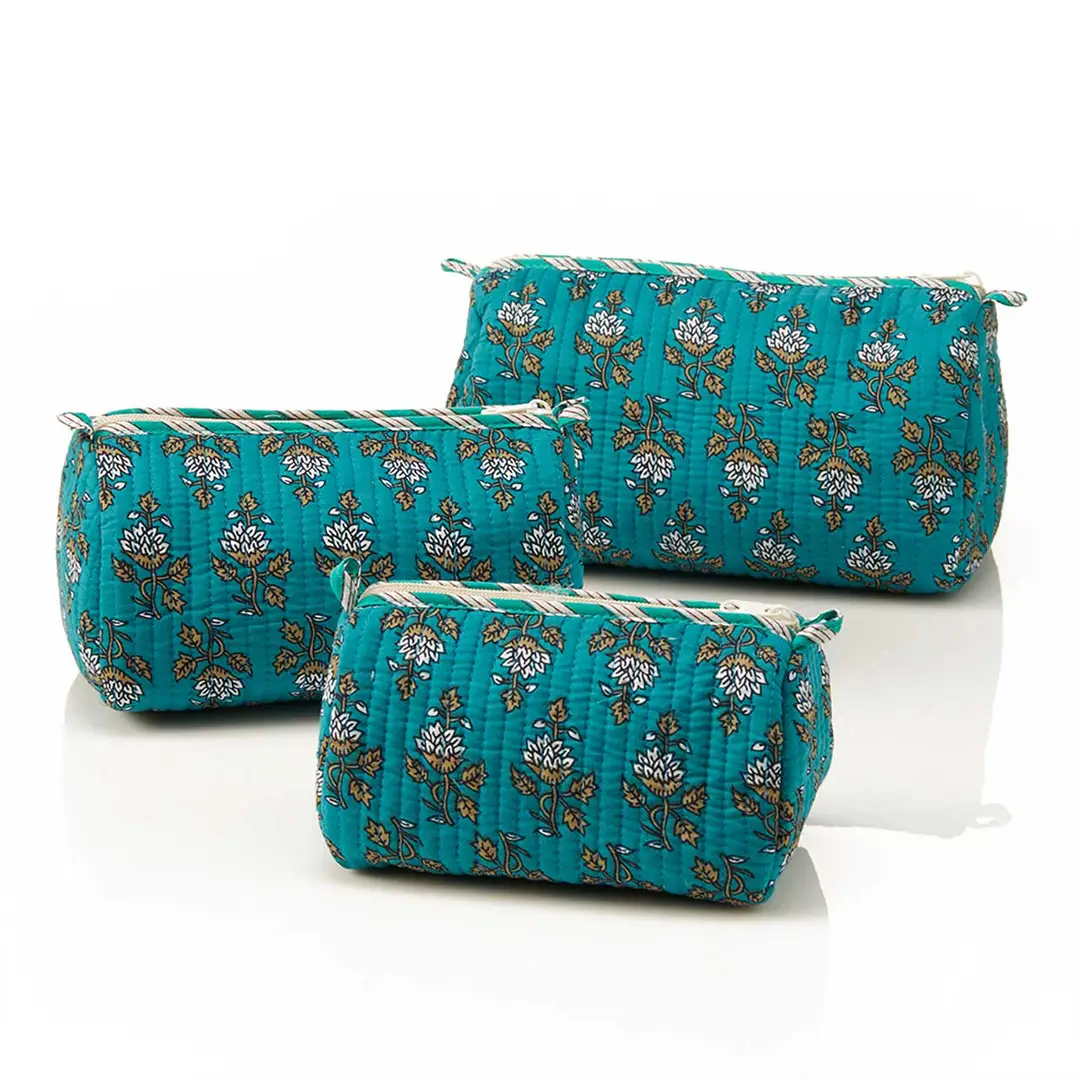 Jasmine Quilted Travel Bags - Set of 3