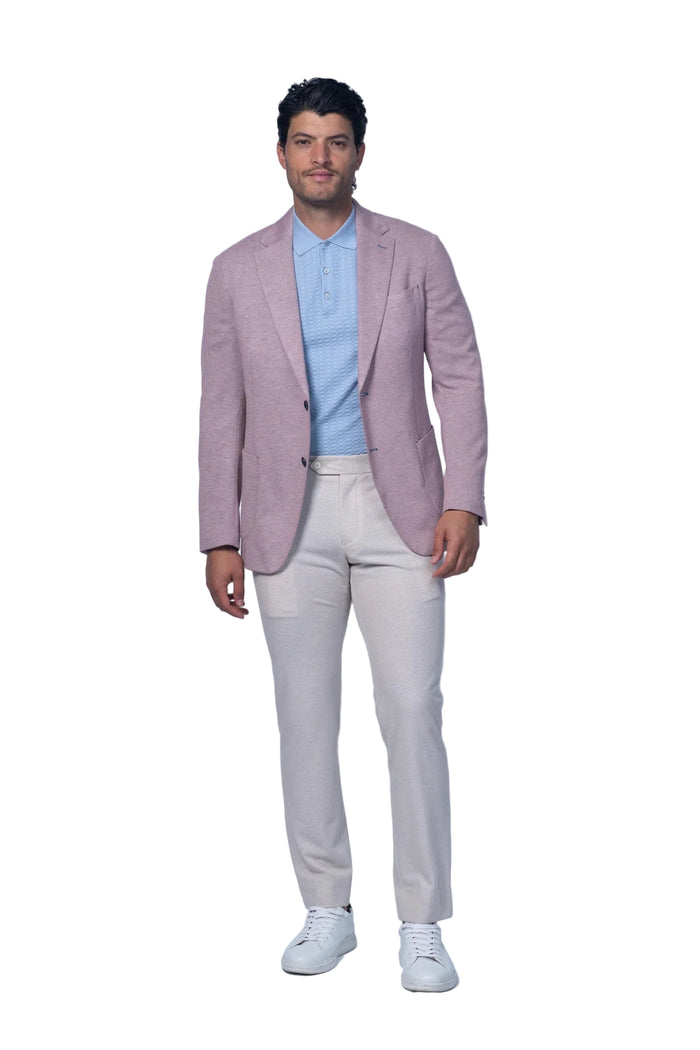 Brighton Salmon Jersey Stretch Knit Sport Jacket