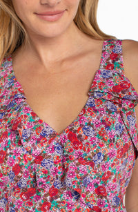 Sleeveless Ruffle Dress