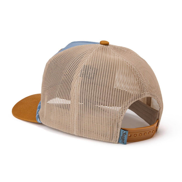 Branded Trucker Snapback  Blue/Tan