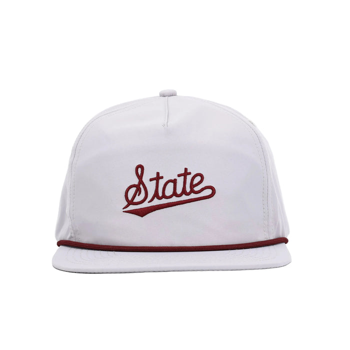 Mississippi State Script Poly Rope Hat (Grey)