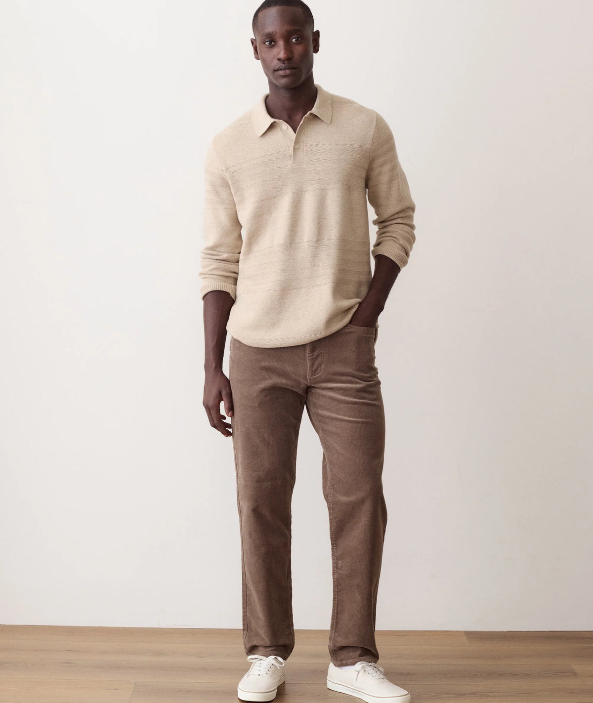 5 Pocket Flex Terry Cords - Slim Straight
