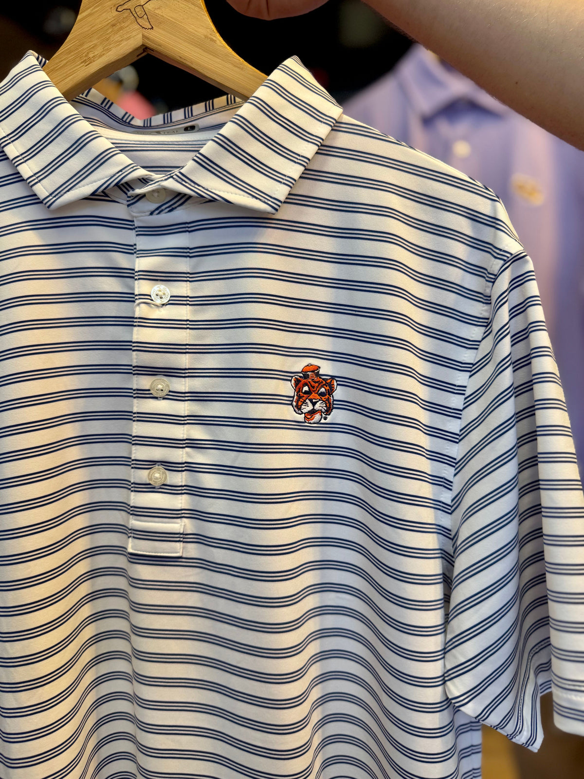 Vault Auburn Tigers Navy Rush Polo
