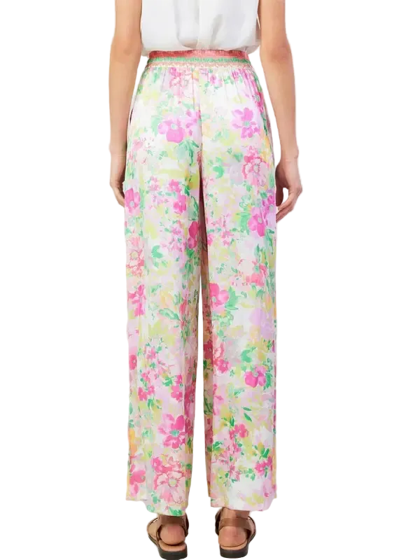 Floral Printed Long Wide Pants