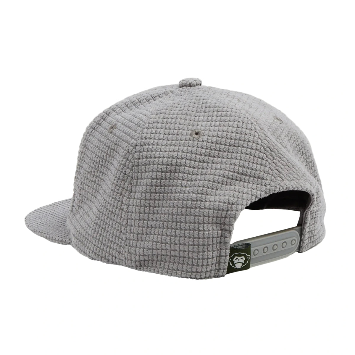 Unstructured Snapback Hat - Trout Bolt : Grey Grid Corduroy