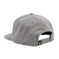 Unstructured Snapback Hat - Trout Bolt : Grey Grid Corduroy